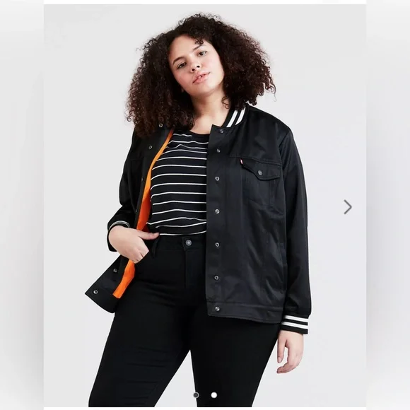 LEVI’S VARSITY TRUCKER JACKET (PLUS SIZE) - Picture 1 of 4